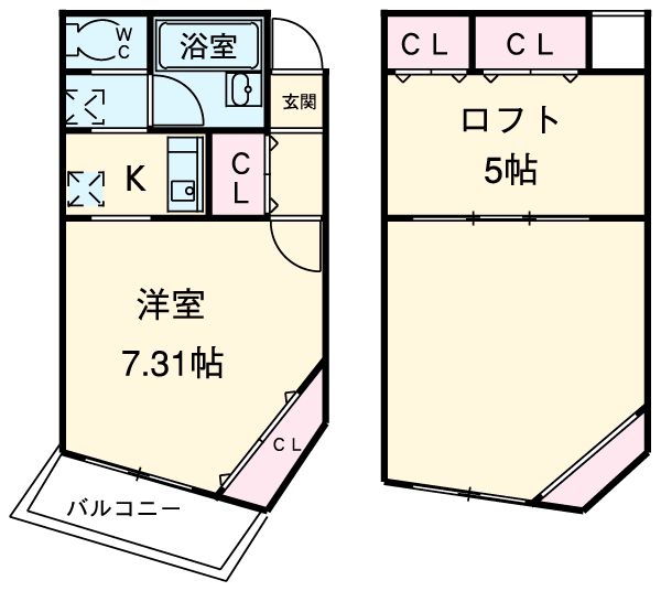 パレス相模大野の間取り