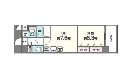 マイスト立川の間取り