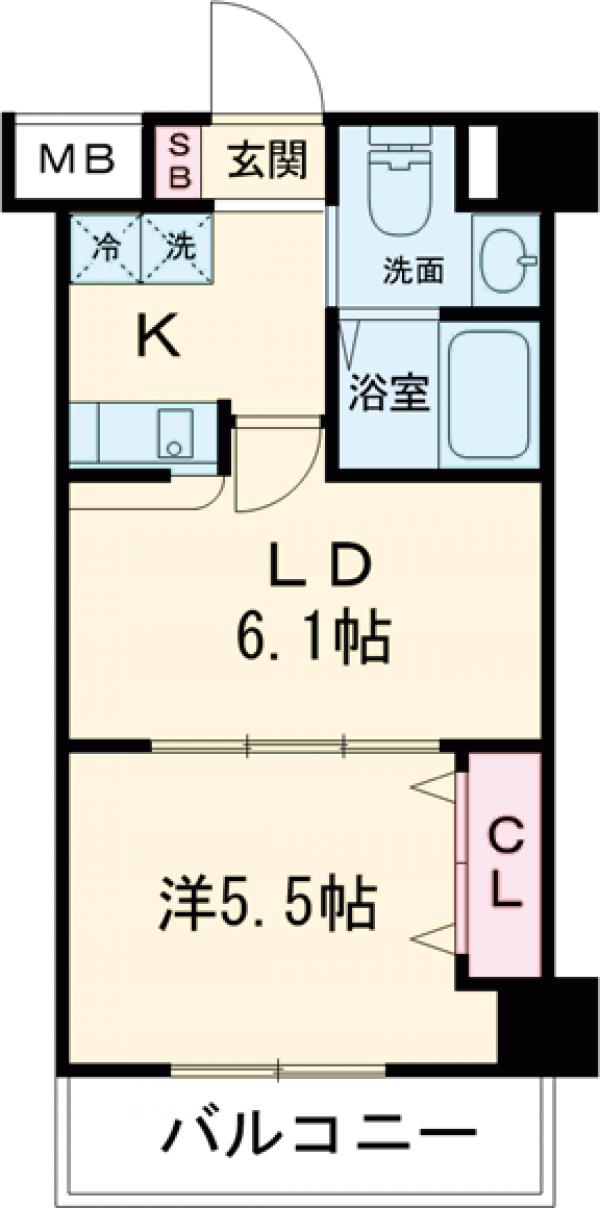 リヴシティ錦糸町弐番館・203号室の間取り