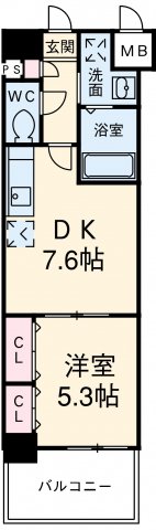 マイスト立川の間取り