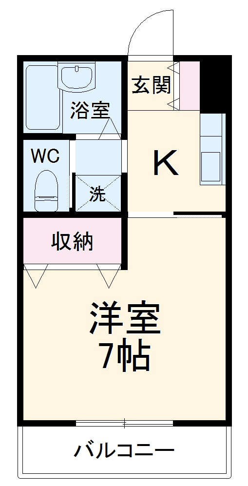 谷田ハイツの間取り