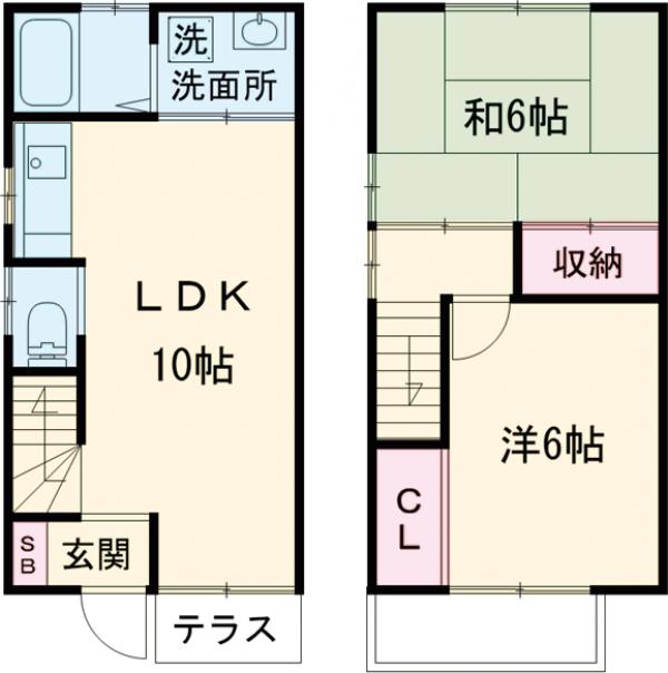 コーポサンワの間取り