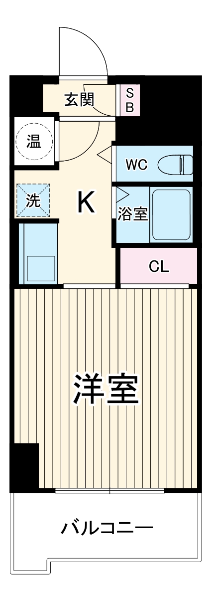 エヴェナール二子新地の間取り