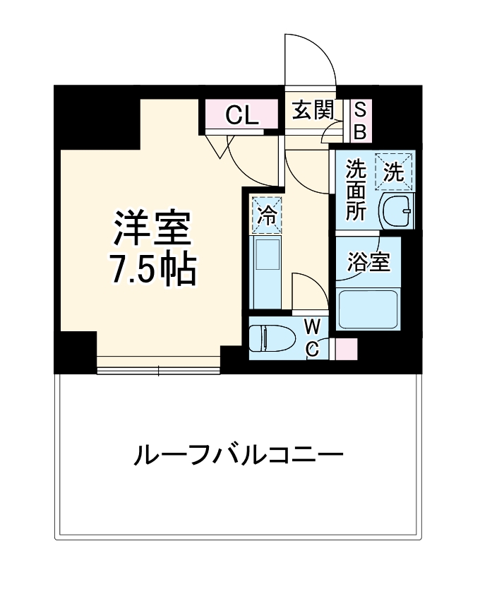 メインステージ二子多摩川の間取り