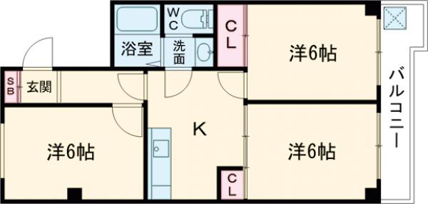 アクエルド長岡京の間取り
