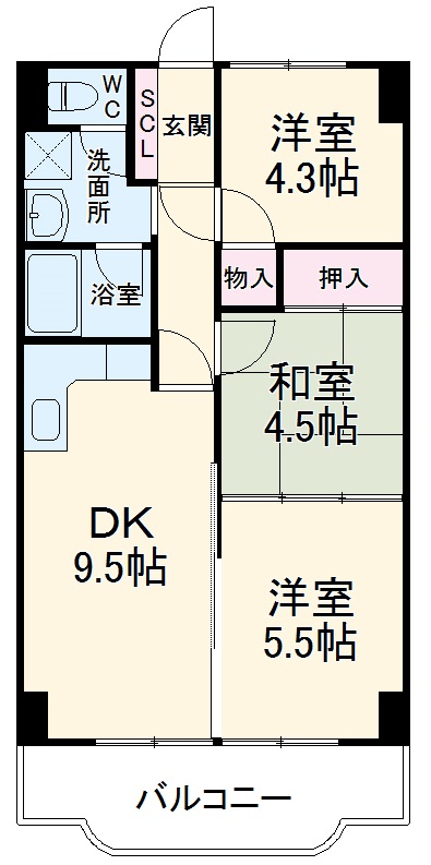シュターンハイム第1の間取り
