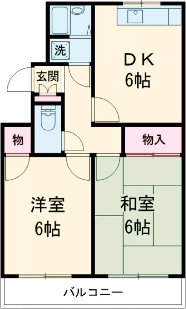 サンハイム新富の間取り