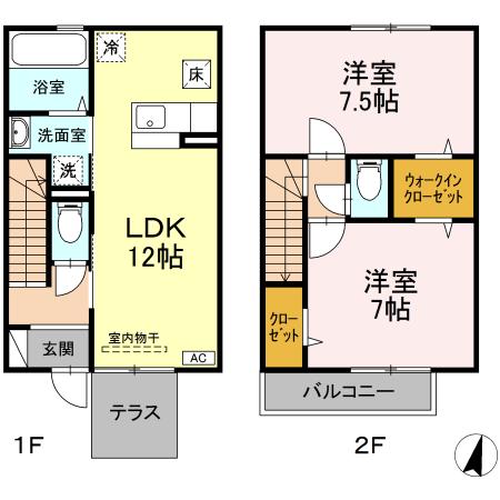 コモド国立の間取り
