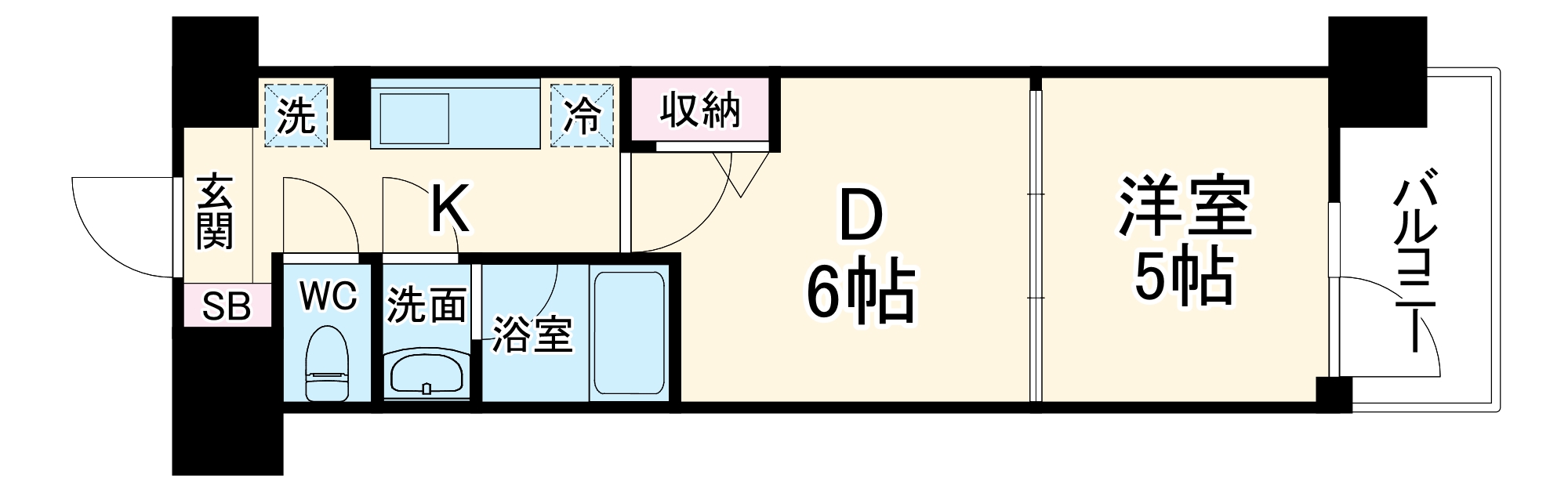 ファーストフィオーレ京都西京極の間取り
