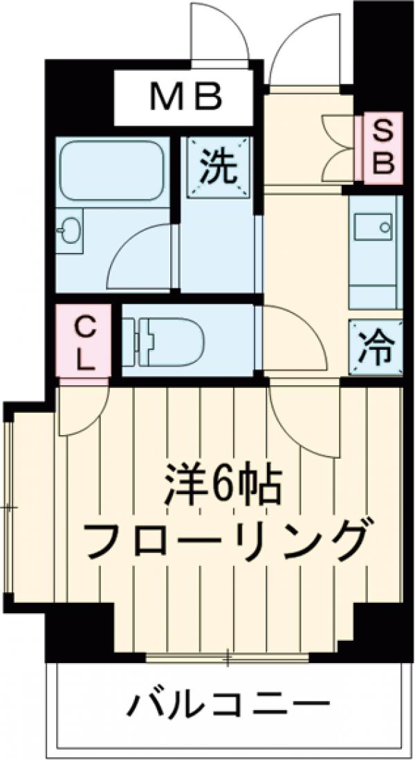 アランシア本所吾妻橋・501号室の間取り