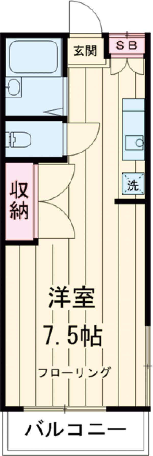スタジオ43の間取り
