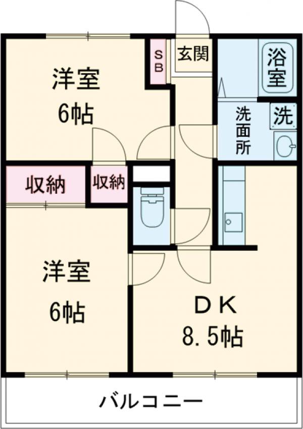 ハイツプレントリーの間取り