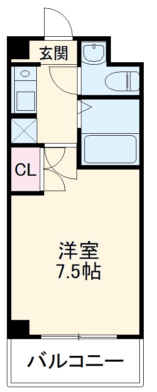 東住吉の完工年月(2004年9月)築の賃貸マンションの間取り