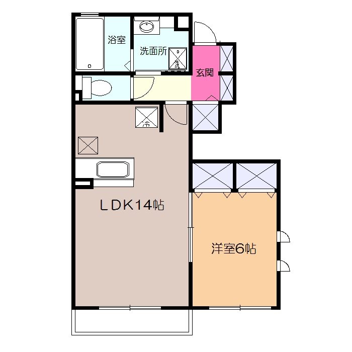 相南ハウスAの間取り