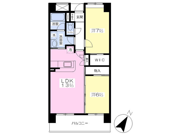 ルピナスコート草薙の間取り