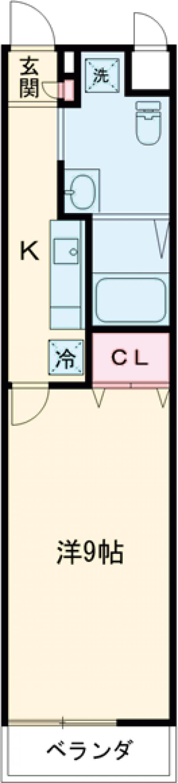 クオリア国立の間取り