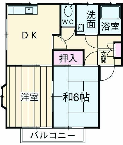 ハイツ溝口の間取り