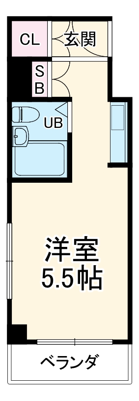 竹田ハイツ・313号室の間取り
