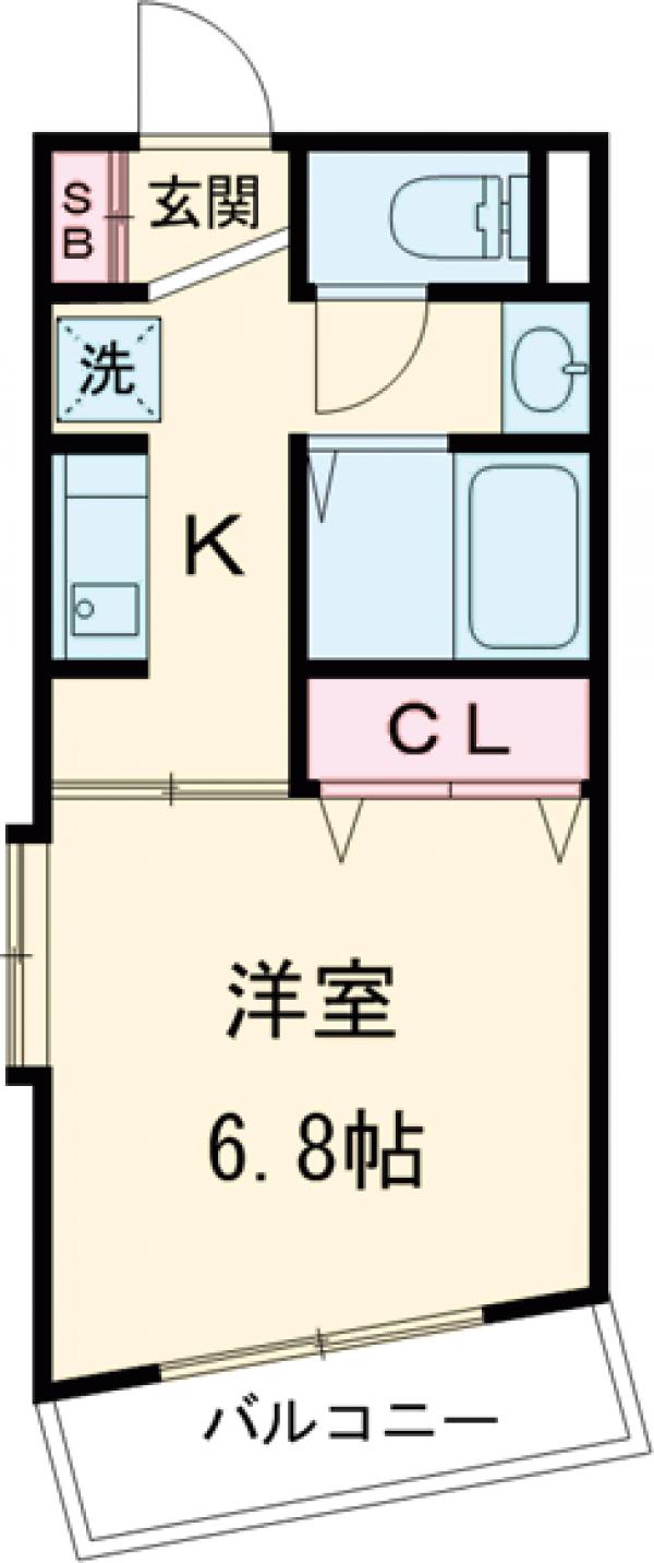 ルネッサンス国立2001の間取り