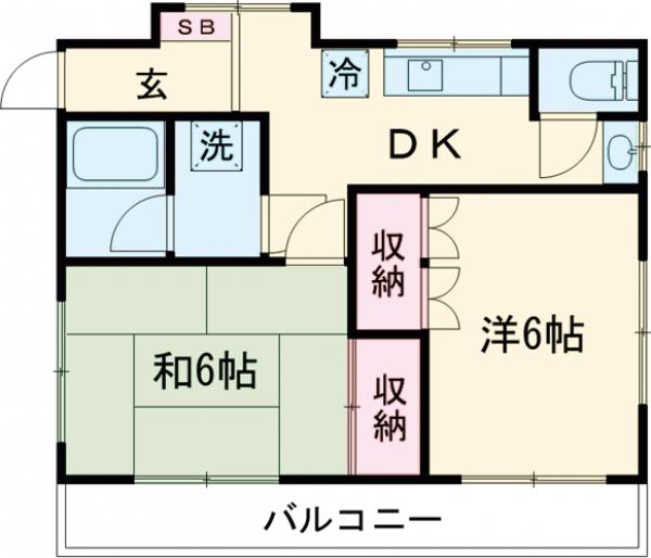 フリーデ国立の間取り