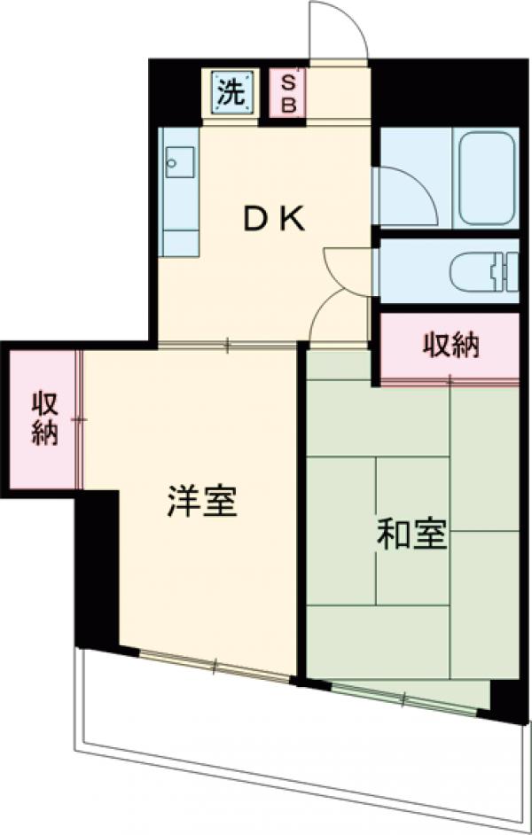 クレセントマンション富士見台の間取り