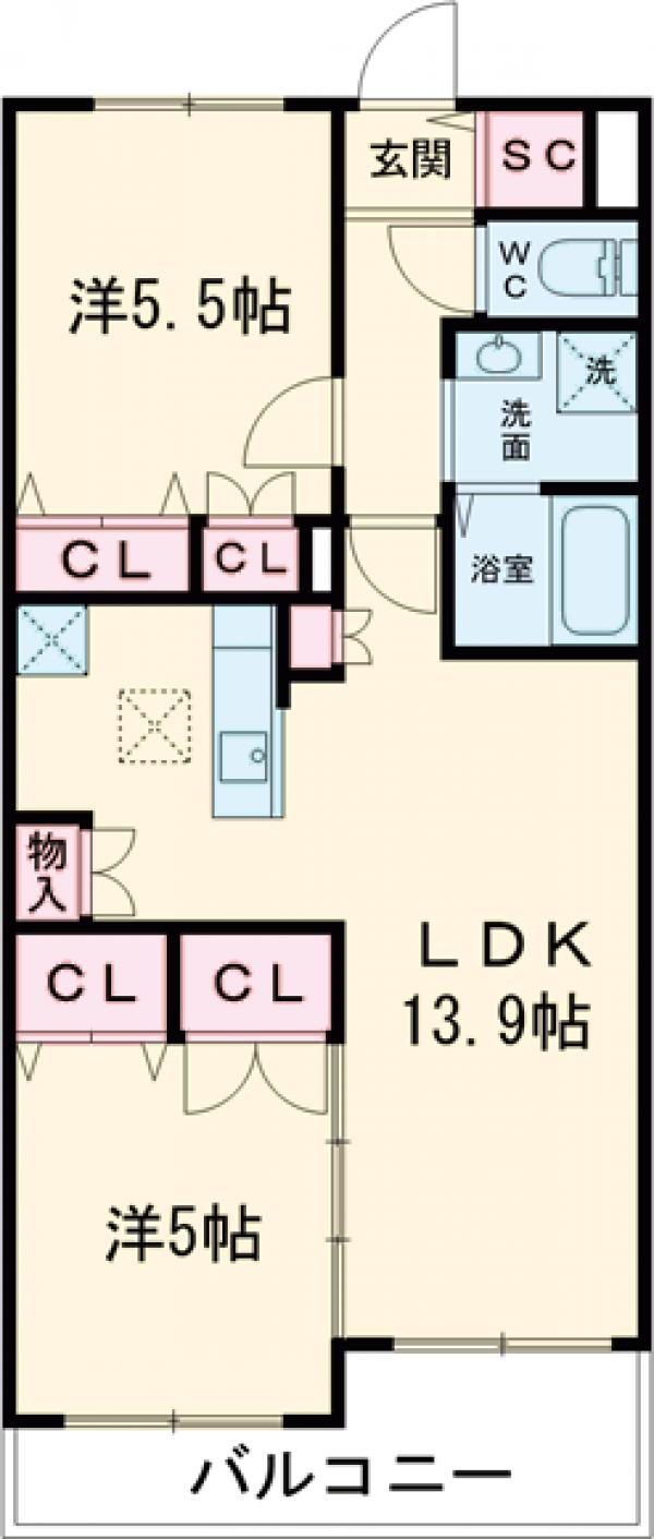Charmeの間取り