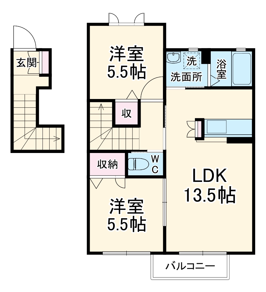 シャルマン東林間の間取り