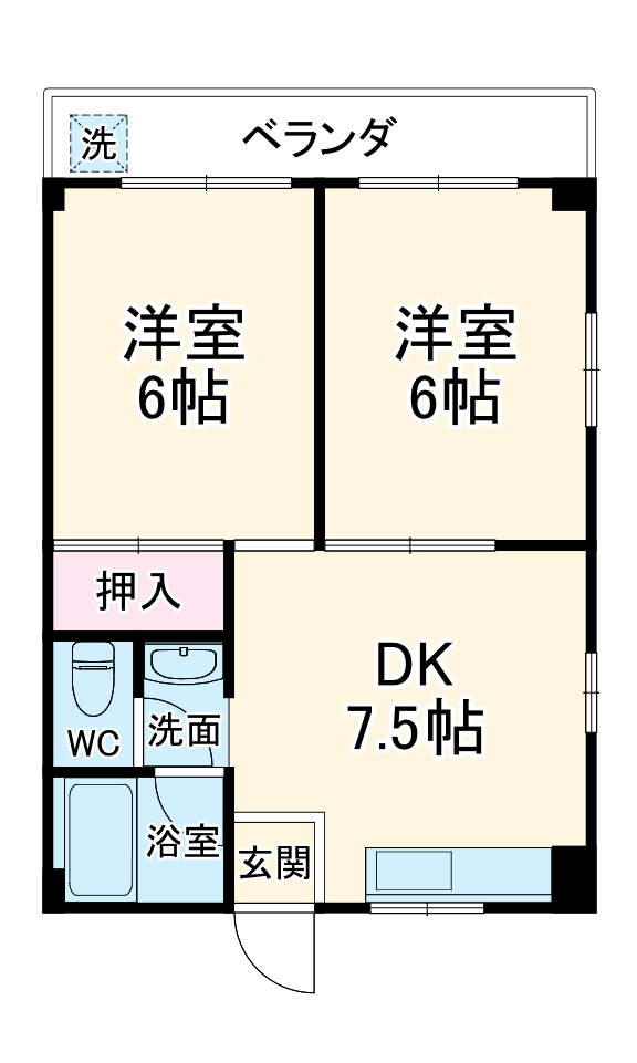 ヒカリハイツの間取り