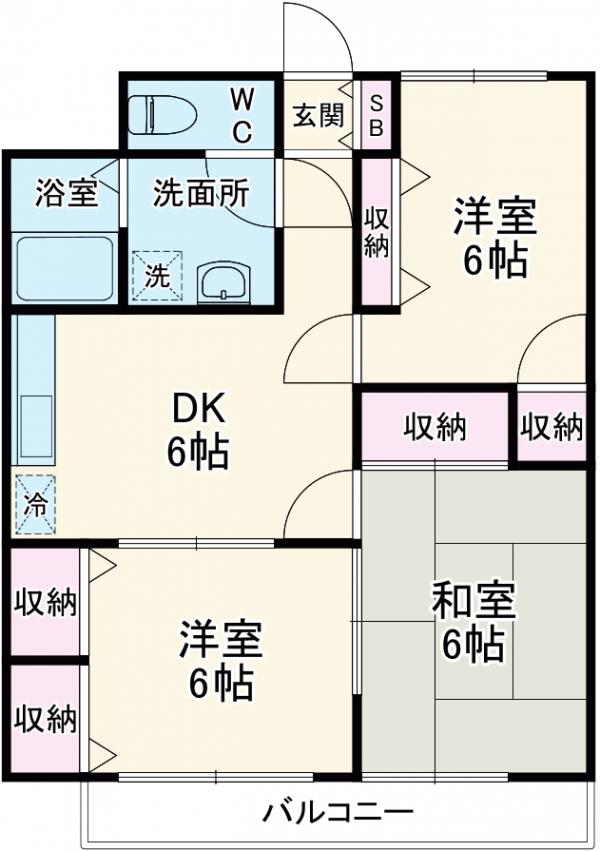 クレールの間取り