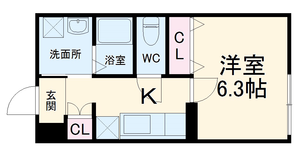 グレース西ノ京の間取り