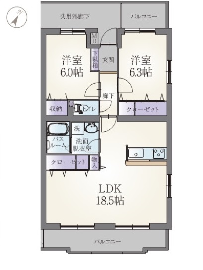 ヴィラ・エトワールの間取り