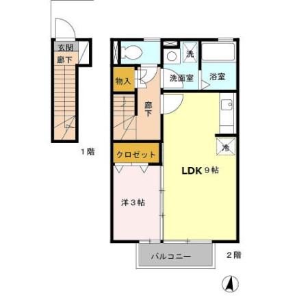 ヴィラージュの間取り