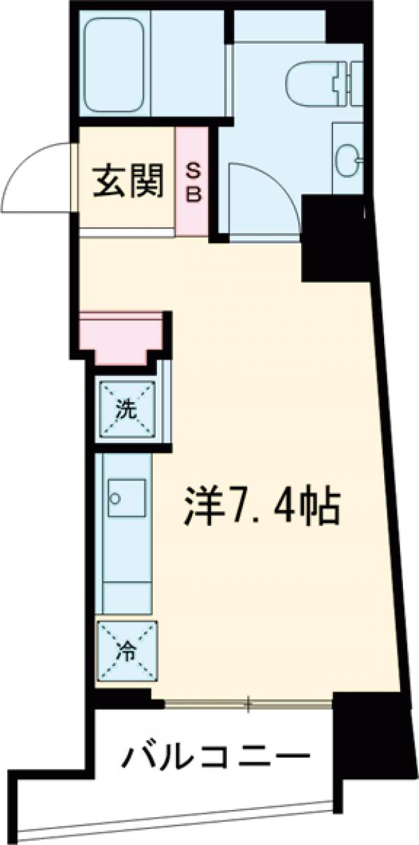 ドルチェ東京府中・弐番館の間取り