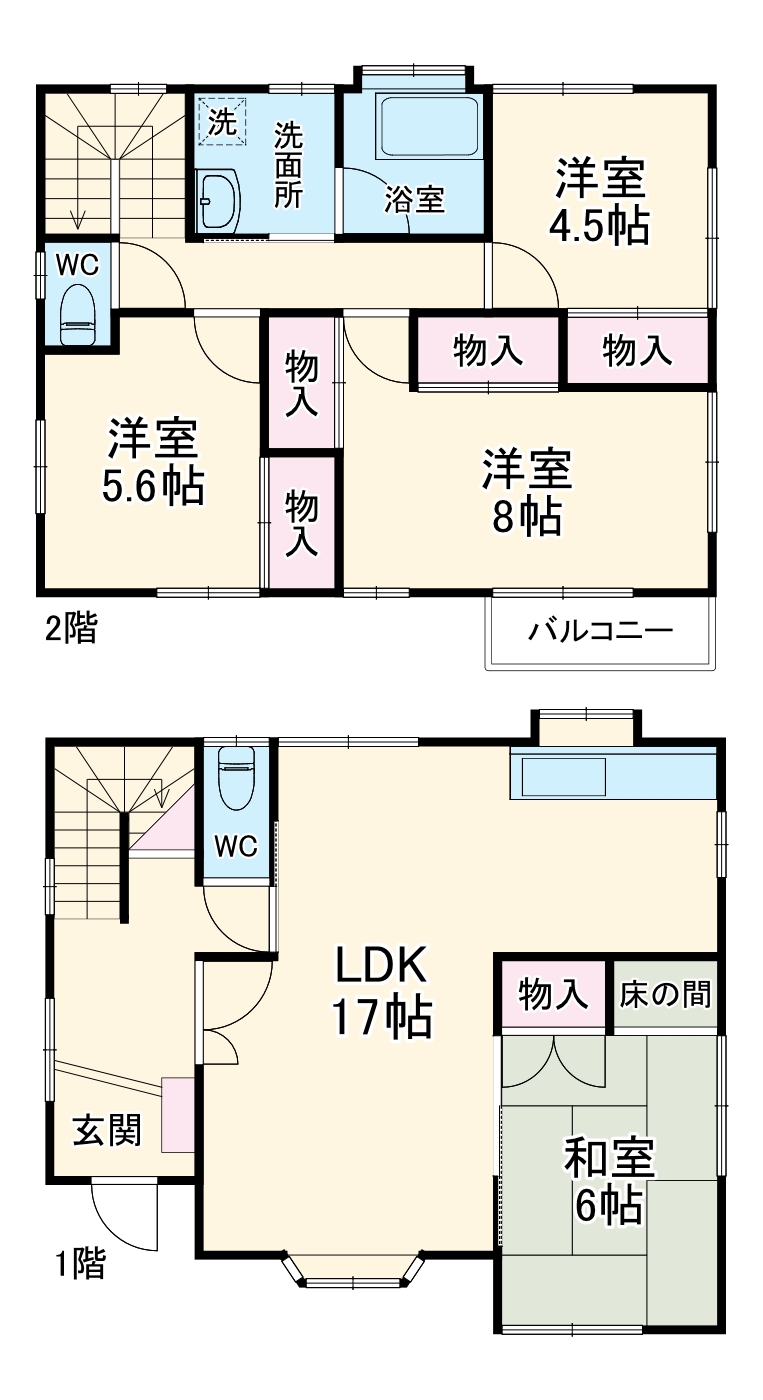 下野緑町戸建の間取り