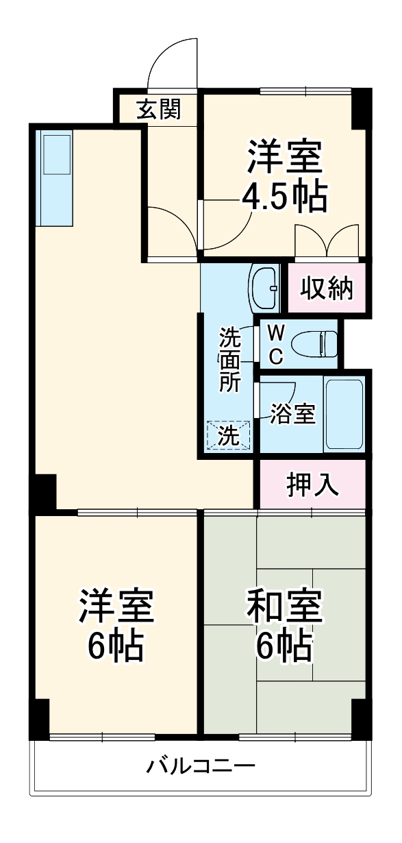 サンクレスト宮崎台の間取り