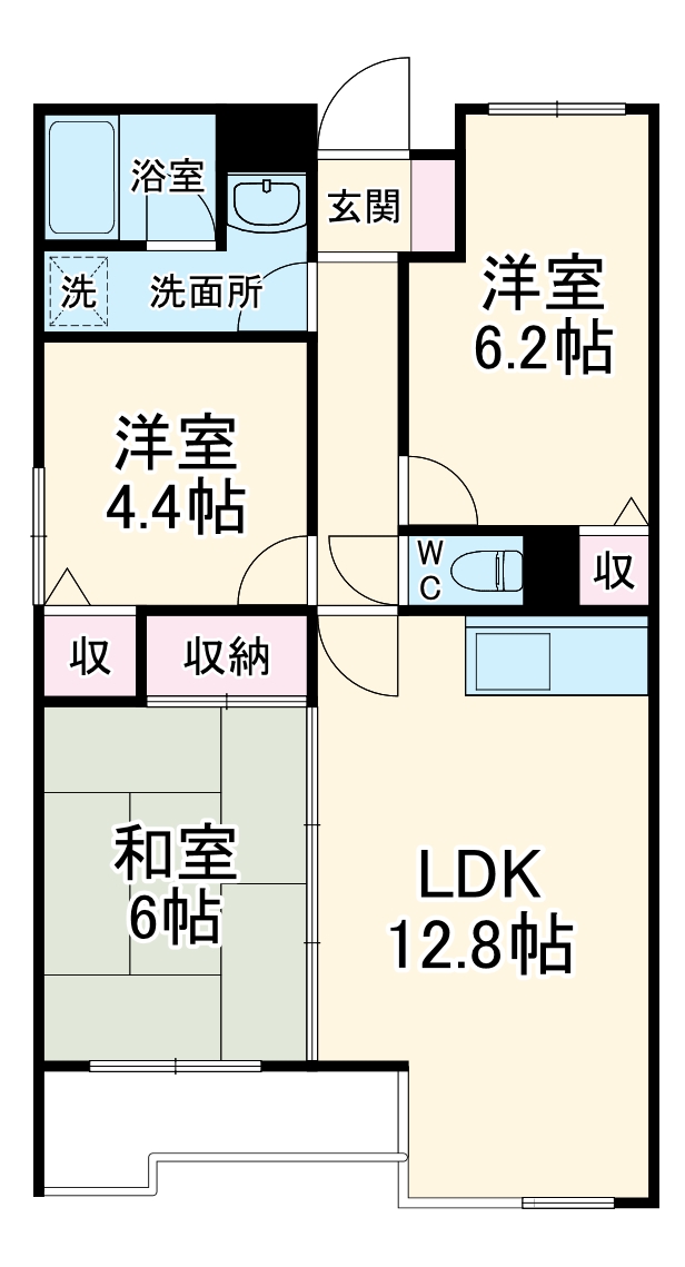 コンフォール野川の間取り