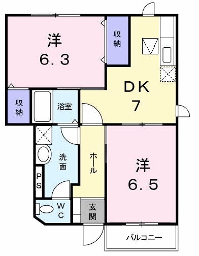 ドゥーソレールⅠの間取り