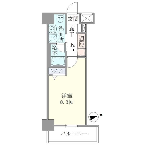 布田の完工年月(2007年3月)築の賃貸マンションの間取り