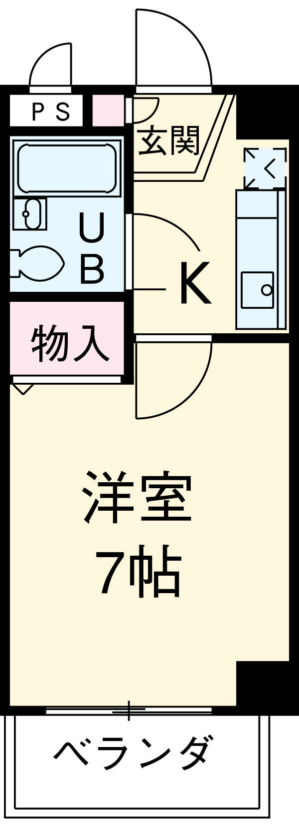 カーザ・ローザ国立の間取り