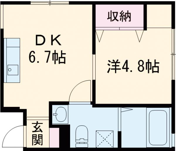 apartment藤の間取り
