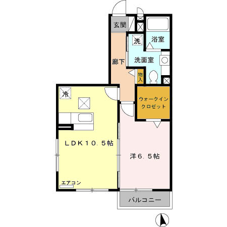 ソレアードⅡの間取り