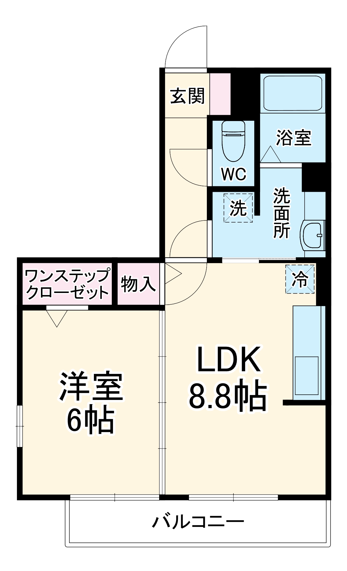 シャルマンⅡの間取り