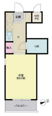 白糸台の完工年月(1988年8月)築の賃貸マンションの間取り