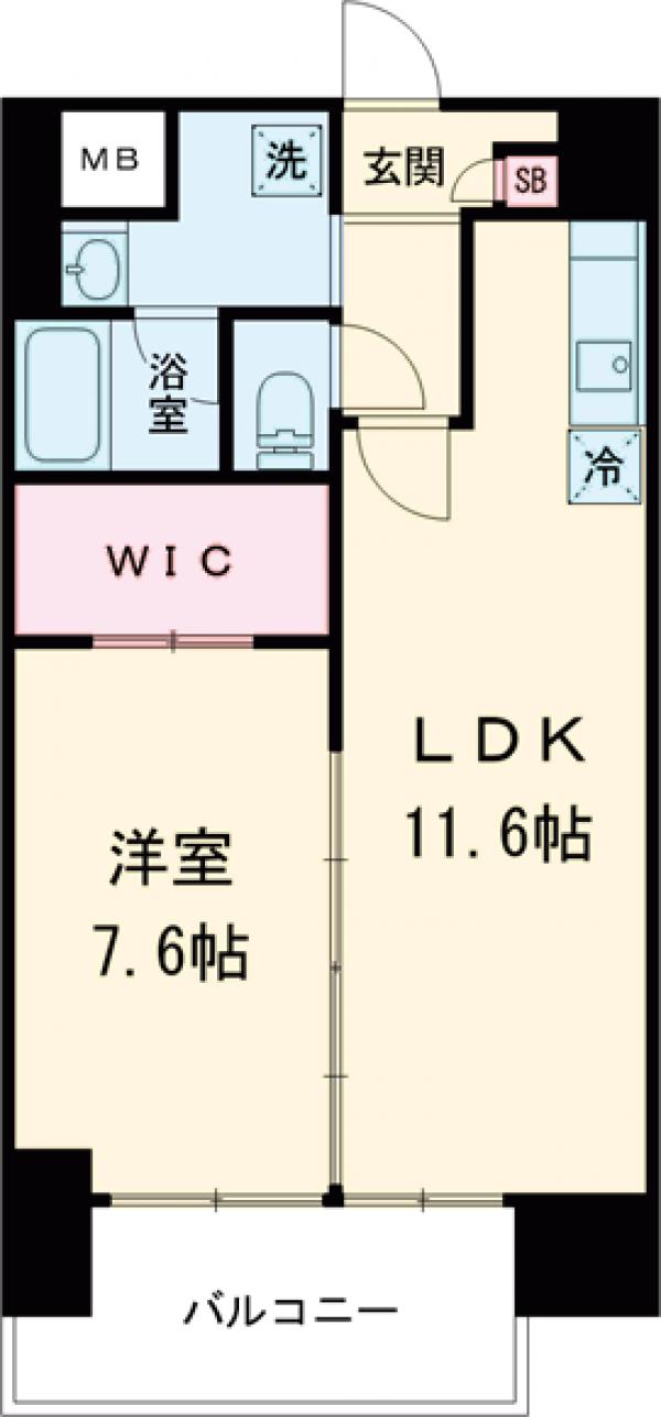 プライムコート立川の間取り