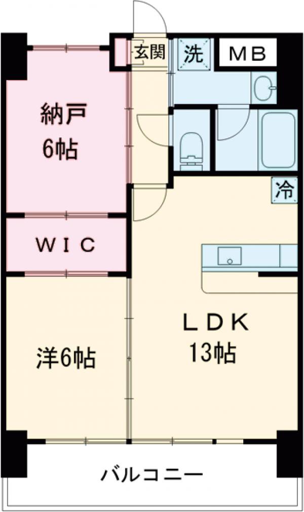 プライムコート立川の間取り