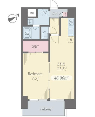 プライムコート立川の間取り