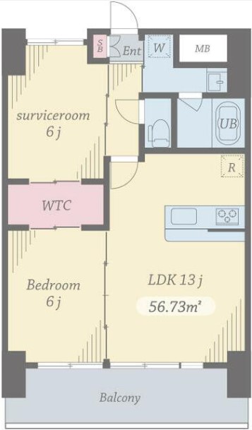 プライムコート立川の間取り