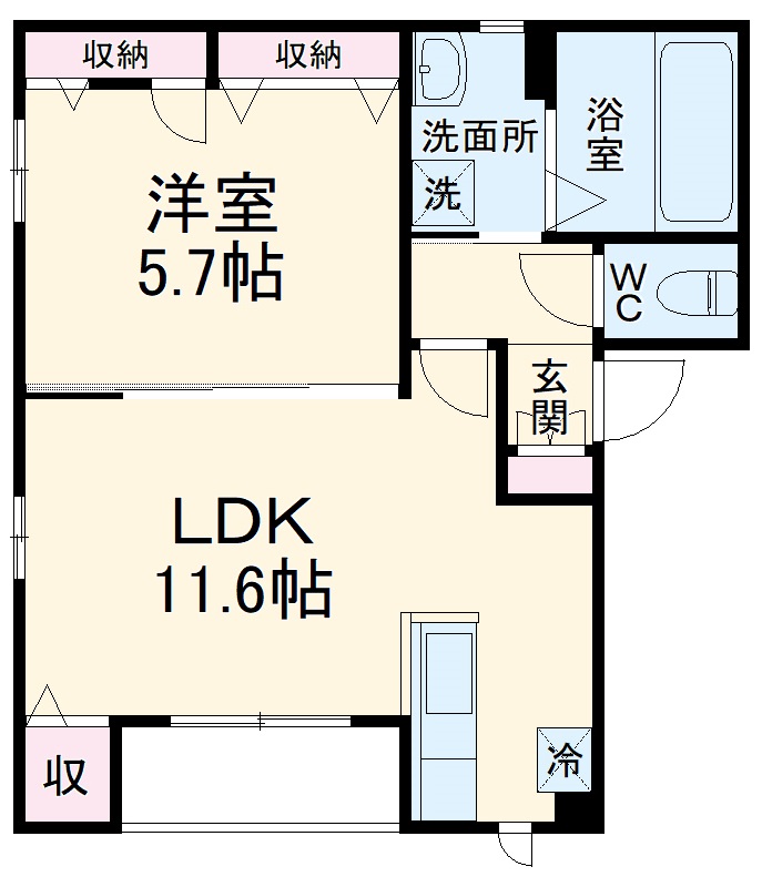 コーラルハイツAの間取り