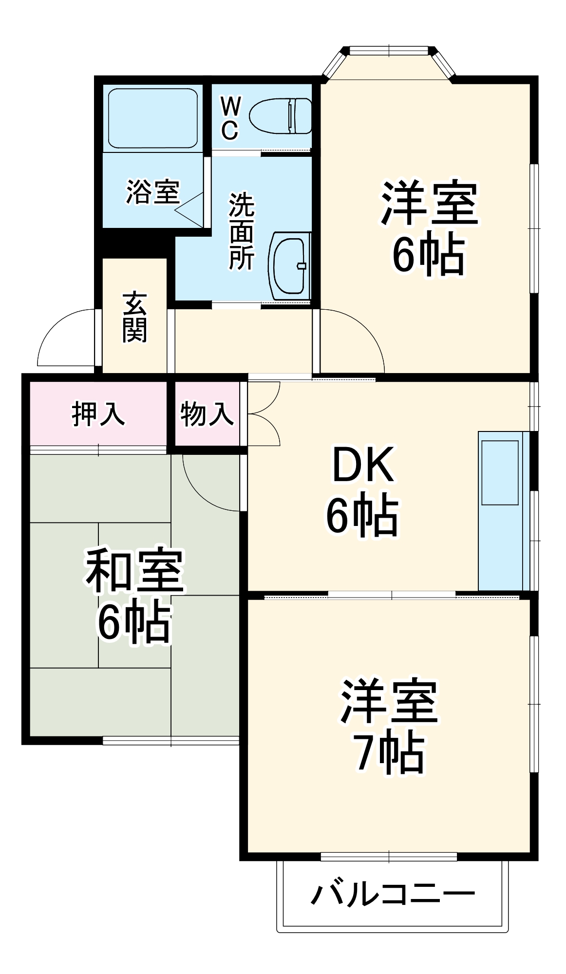アンシャンテ2の間取り