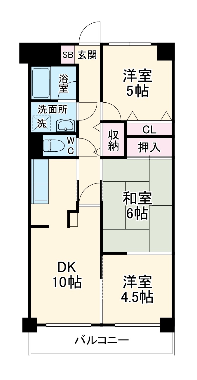 コリーヌ梶が谷の間取り